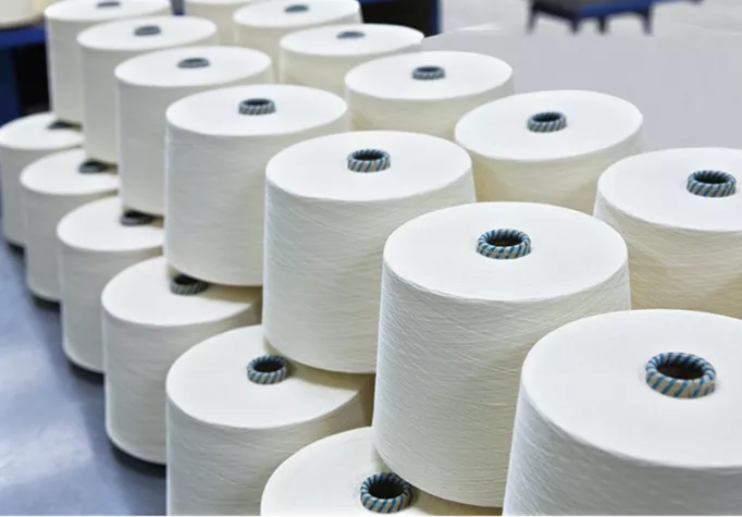 Ring spinning production facility at Shreeji Yarn SPG Mills